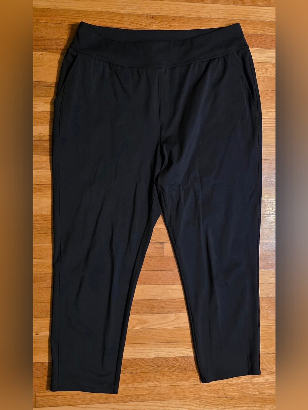Womens Travis Mathew XL Black Performance Pants Golf Office Tapered Leg